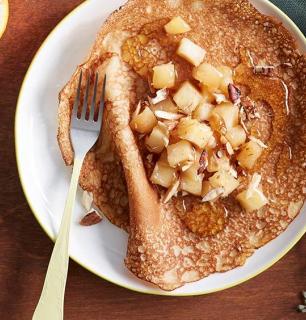 crêpes d’épeautre aux pommes