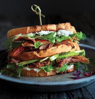 Club sandwich au canard