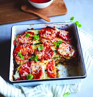 lasagne d'automne aux  légumes et au tofu