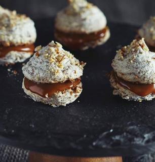 macarons rustiques au caramel salé