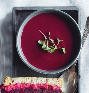 potage de légumes rouges