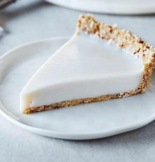 coconut milk pie, panna cotta–style